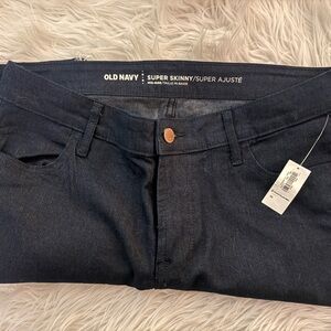 Old Navy Women's Super Skinny Jeans - Dark Blue NWT